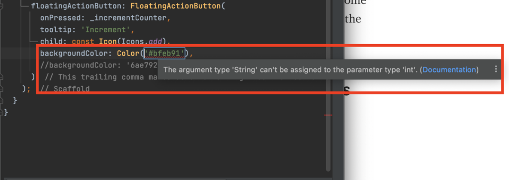 Directly using hexadecimal color code in flutter