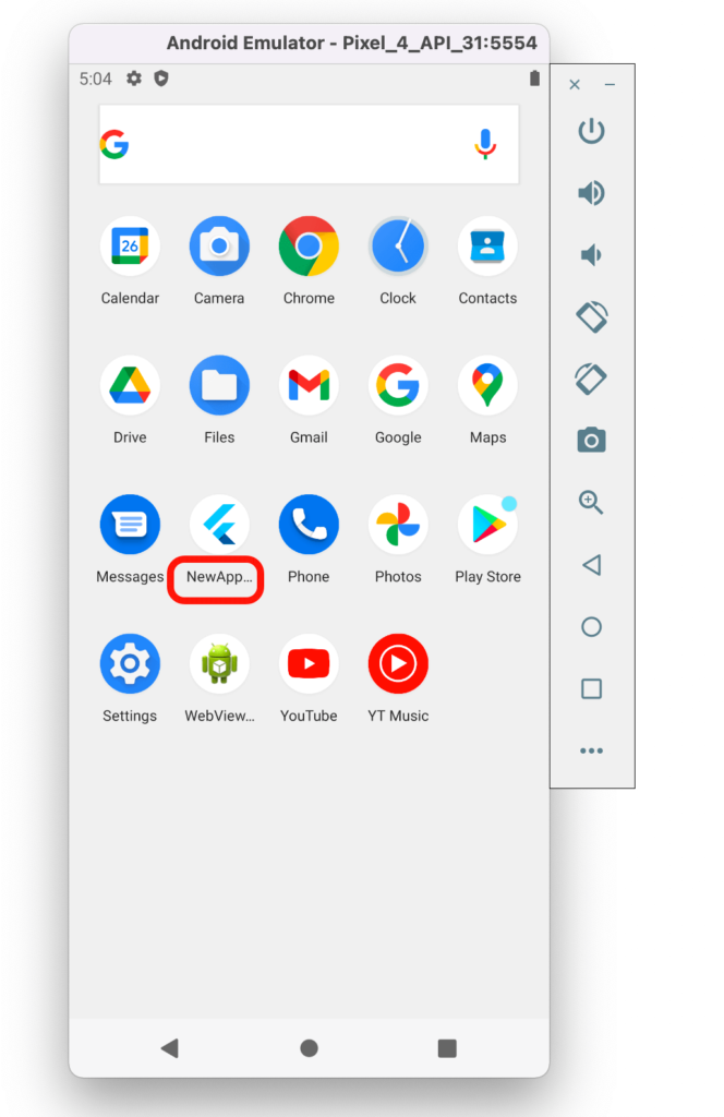 app name in flutter for android