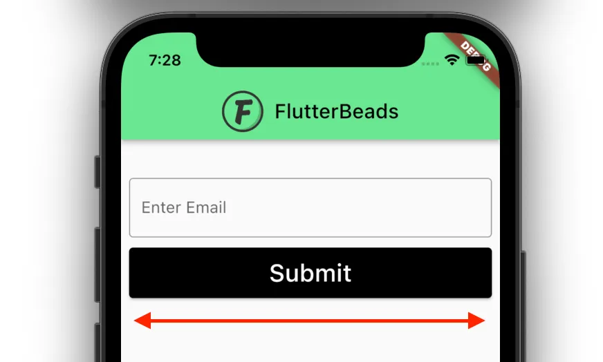 creating full width button in flutter