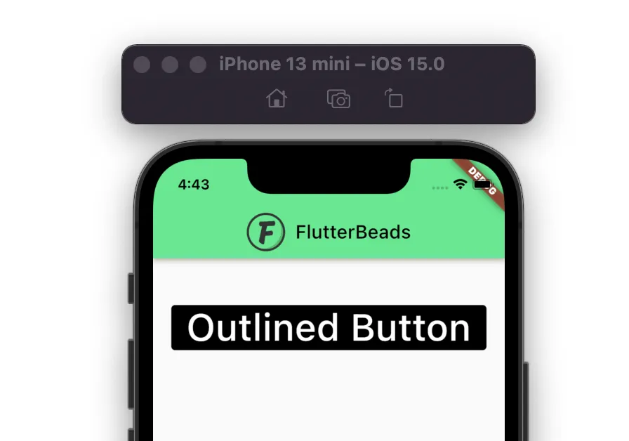 change outlined button background color in flutter