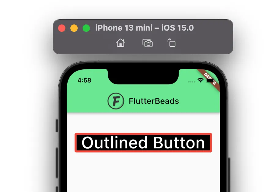 change outlined button border color in flutter