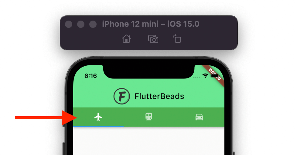 change tabbar background color in flutter