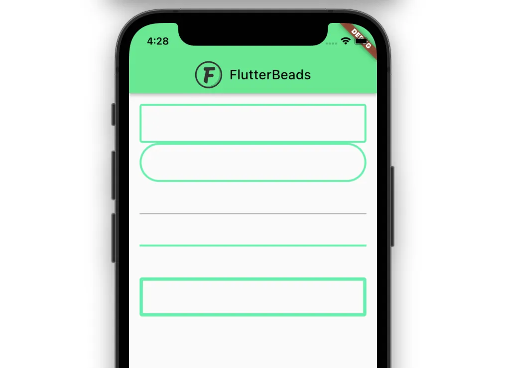 customize textfield border in flutter